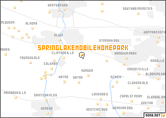 map of Spring Lake Mobile Home Park