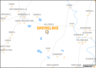 map of Spring Lake