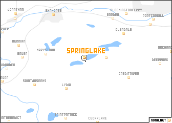 map of Spring Lake