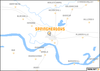 map of Spring Meadows