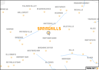 map of Spring Mills