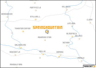 map of Spring Mountain