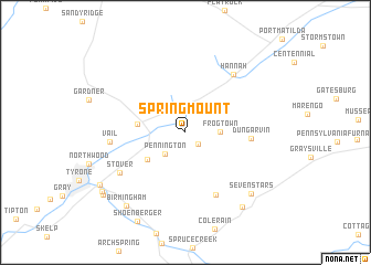 map of Spring Mount