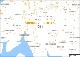 map of Spring Oak Estates