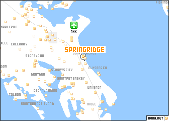 map of Spring Ridge