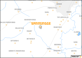 map of Spring Ridge