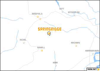 map of Spring Ridge