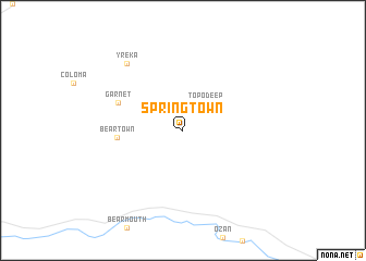 map of Springtown