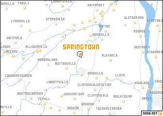 map of Springtown