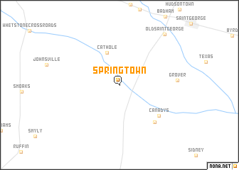 map of Springtown