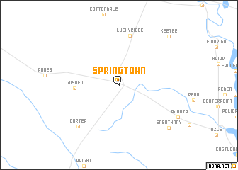 map of Springtown