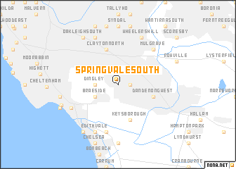 map of Springvale South