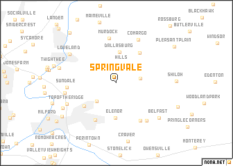 map of Springvale