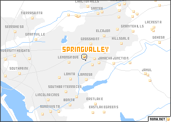 map of Spring Valley