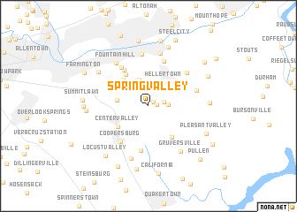 map of Spring Valley