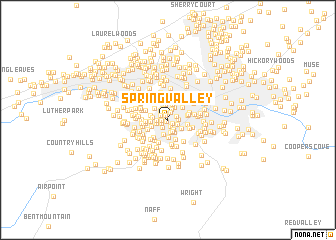 map of Spring Valley