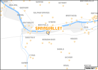 map of Spring Valley