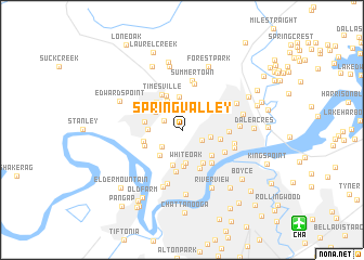 map of Spring Valley