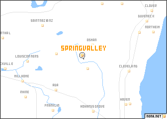 map of Spring Valley
