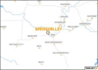 map of Spring Valley