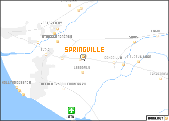 map of Springville