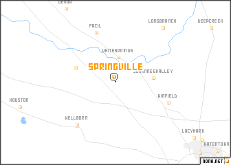 map of Springville