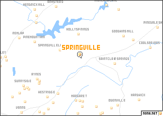 map of Springville