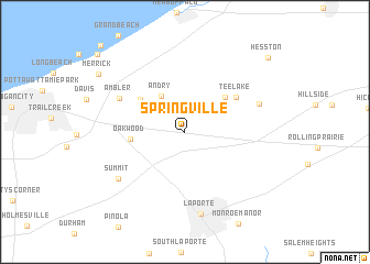 map of Springville