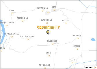 map of Springville