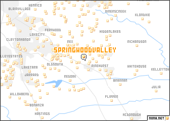 map of Springwood Valley