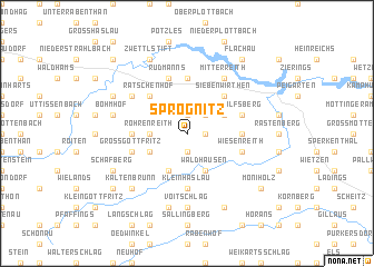 map of Sprögnitz