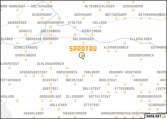 map of Sprötau