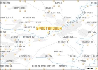 map of Sprotbrough