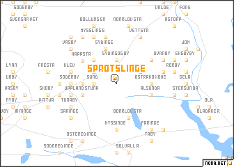 map of Sprötslinge