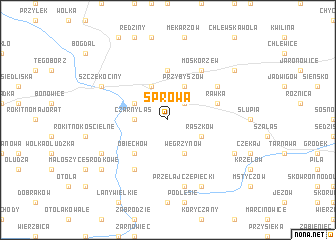 map of Sprowa
