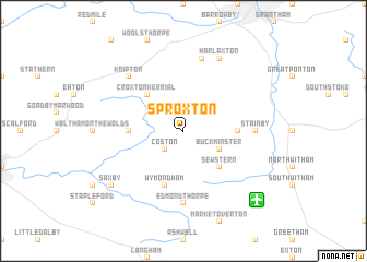 map of Sproxton