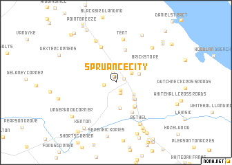 map of Spruance City