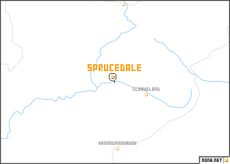 map of Sprucedale