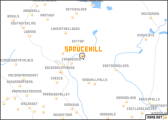 map of Spruce Hill