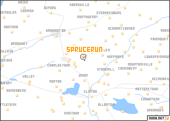 map of Spruce Run