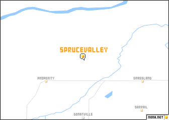 map of Spruce Valley