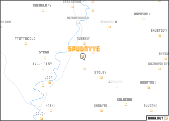 map of Spudnyye