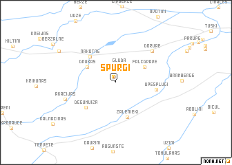 map of Spurģi