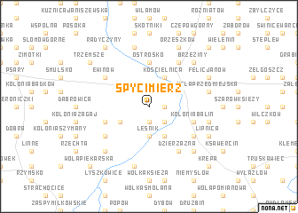 map of Spycimierz