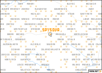 map of Spyšova