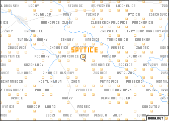 map of Spytice