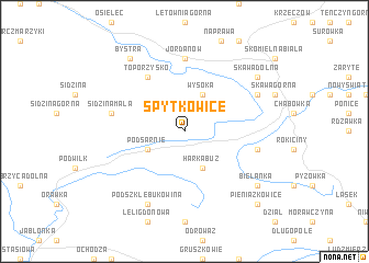 map of Spytkowice