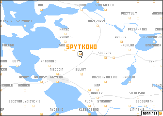 map of Spytkowo