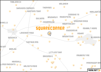 map of Square Corner