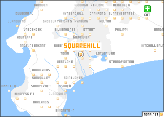 map of Square Hill